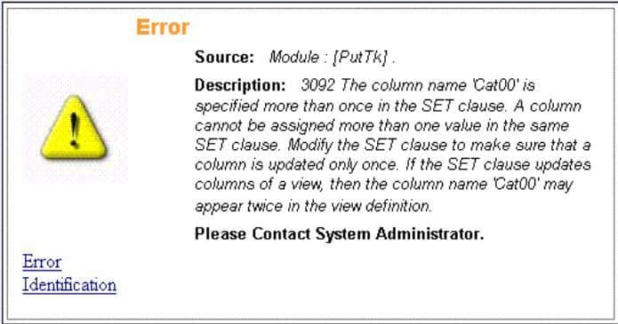 iBrowse Error 3092 Troubleshooting Synerion